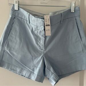 J. Crew Light Blue Shorts Tailored Cotton Blend